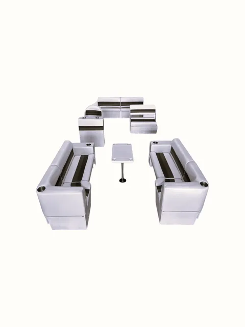 Pontoon Furniture white red gray
