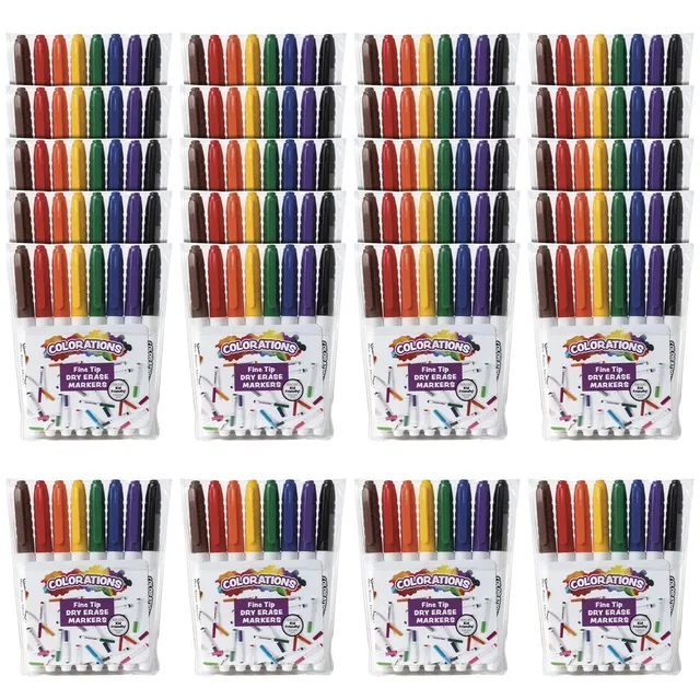 Erase Markers 24 packs blue black