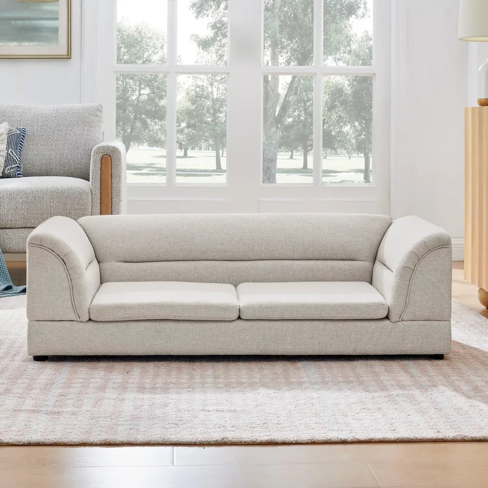 Sofa Bed gray beige 51.96"