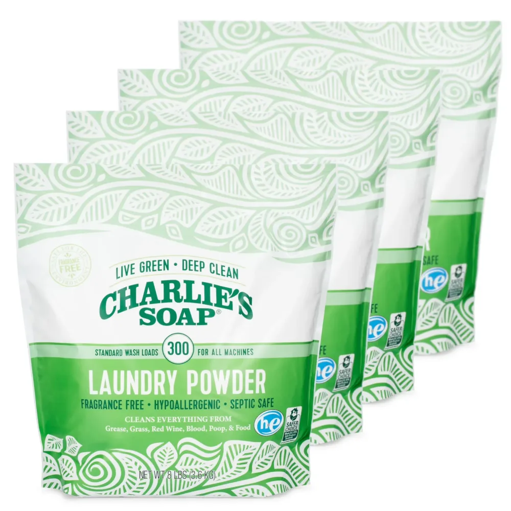 Laundry Powder 8 lb 4 pack green