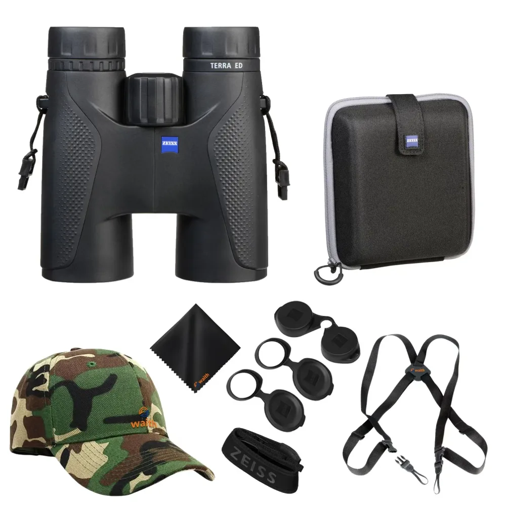 Binoculars adjustable black 42 mm