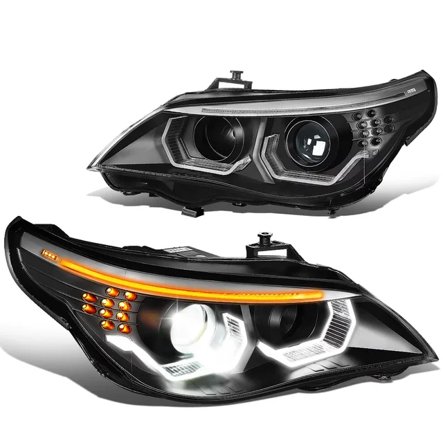 Projector Headlight led black white