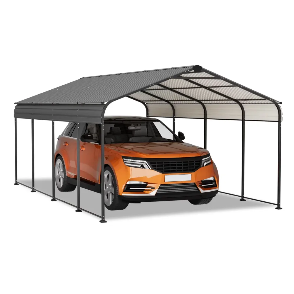 Metal Carport black portable