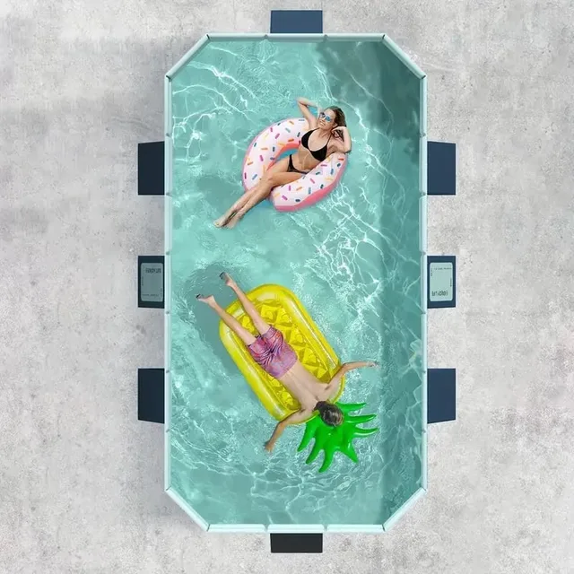 Swimming Pool foldable portable blue