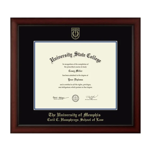 Diploma Frame black blue 17w