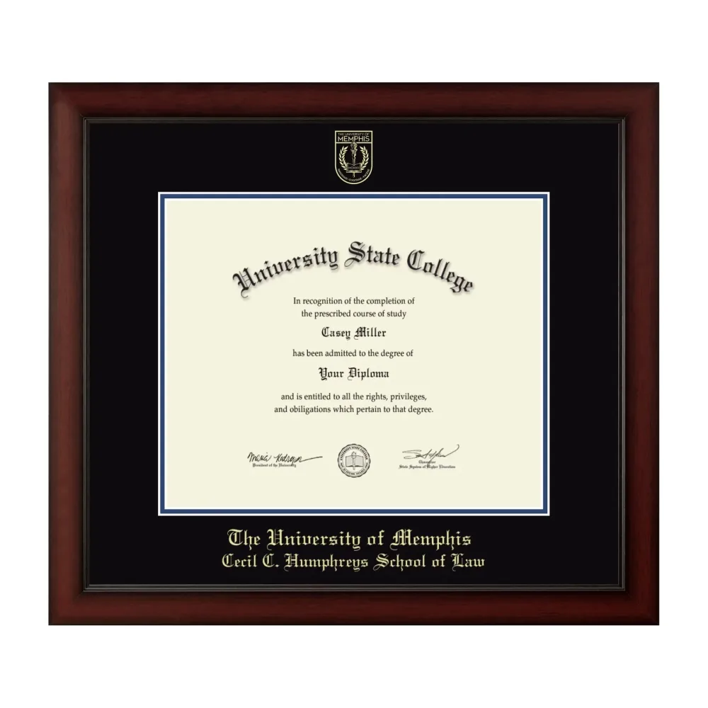 Diploma Frame black blue 17w
