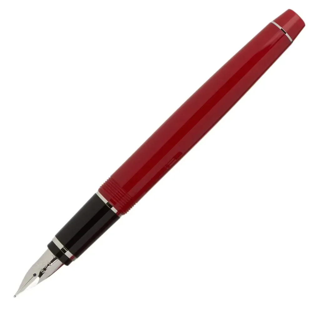 Fountain Pen red black silver