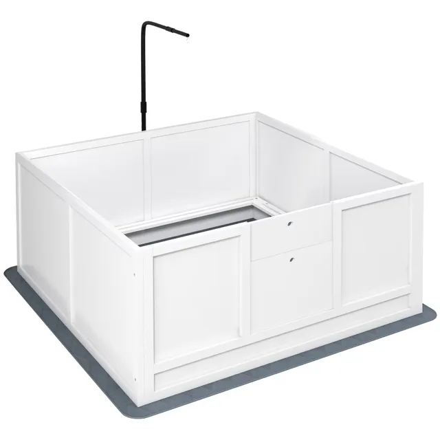 Stand adjustable white 41"