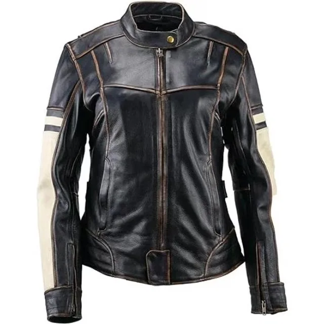 Leather Jacket black 5.5 lb insulated