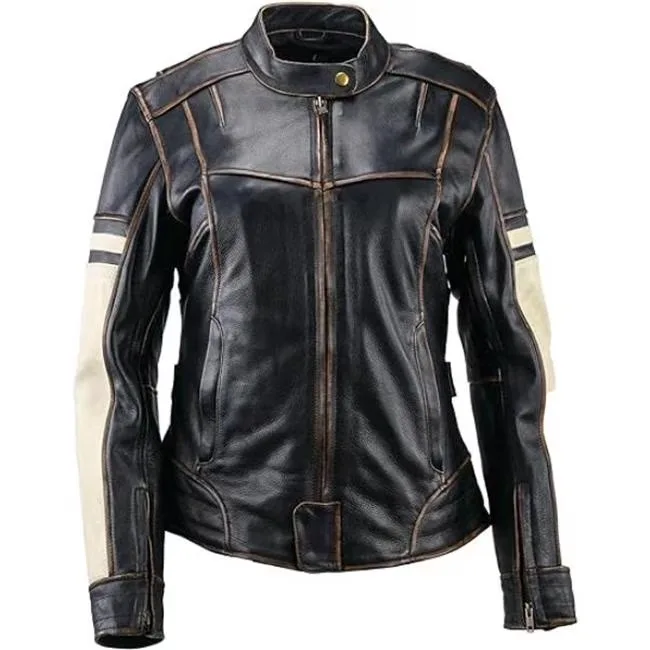 Leather Jacket black 5.5 lb insulated