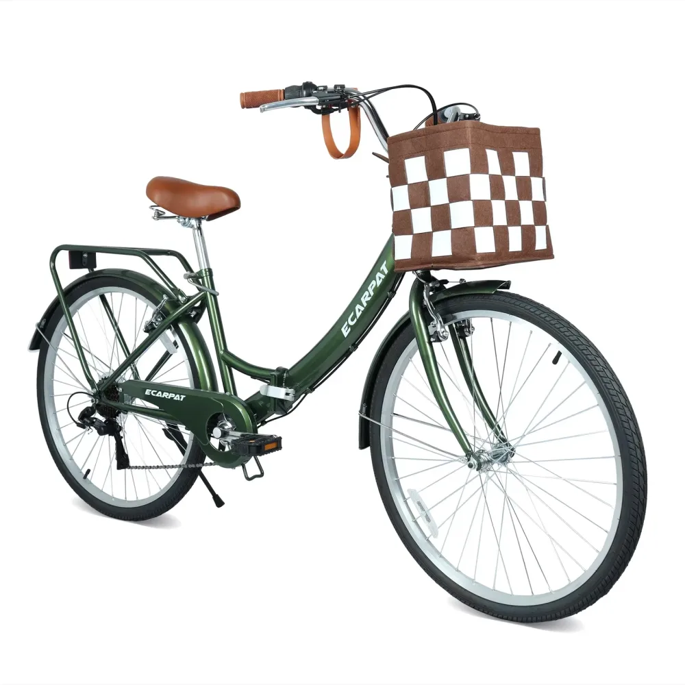 City Bike 26 inch folding green