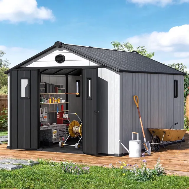 Plastic Garden 12 ft 10' grey