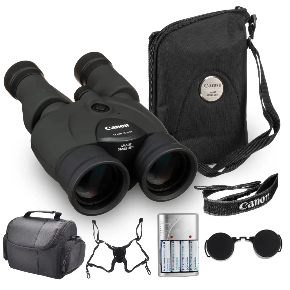 Stabilized Binoculars 36mm 6.9" 23 oz