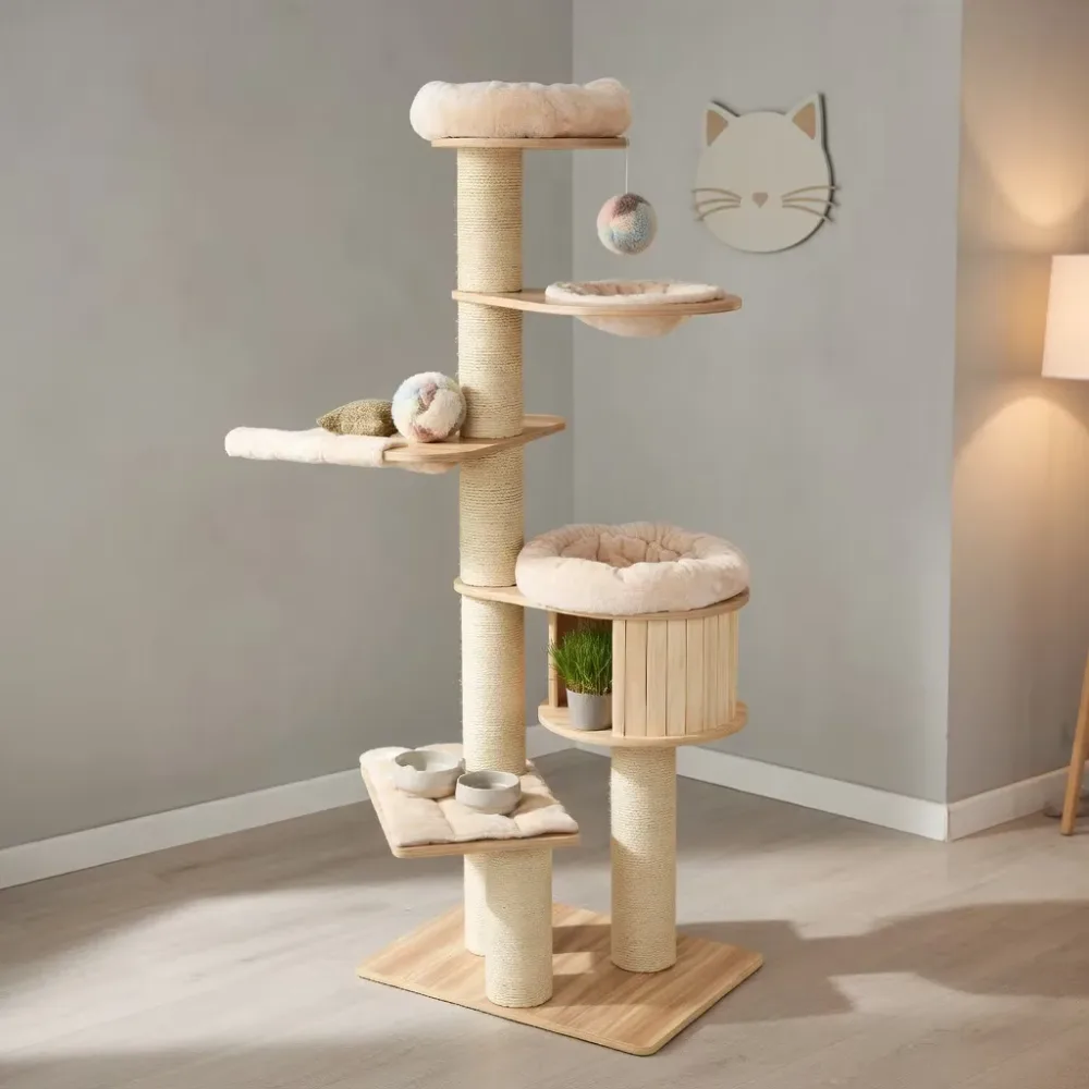 Cat Furniture 77" beige 29.5"