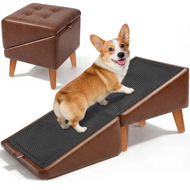 Bed foldable heavy-duty brown
