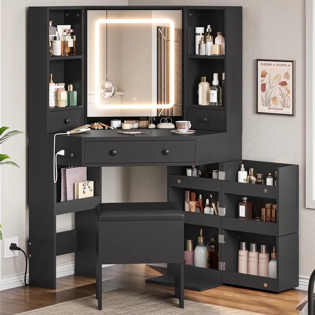Vanity Desk led black 21.5"
