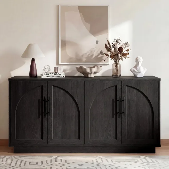 Cabinet 59" adjustable black