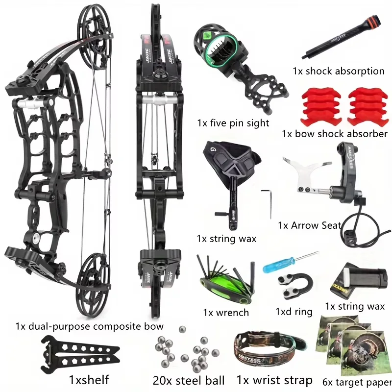 Compound Bow 40-65 lbs 3.6 lbs 12 mm