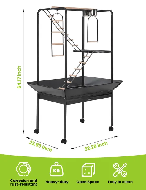 Bird Cage 66" black 55 pounds