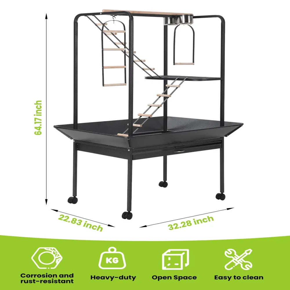 Bird Cage 66" black 55 pounds