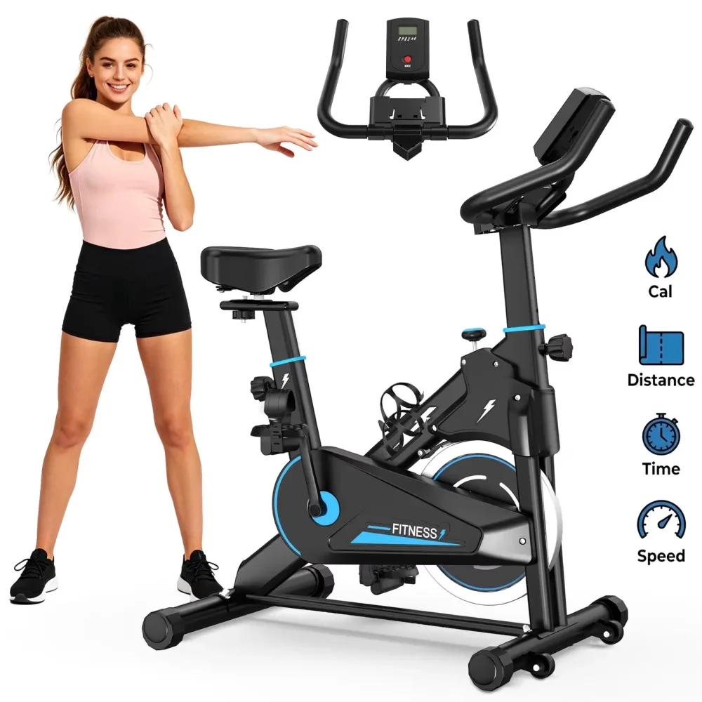 Exercise Bike adjustable portable black