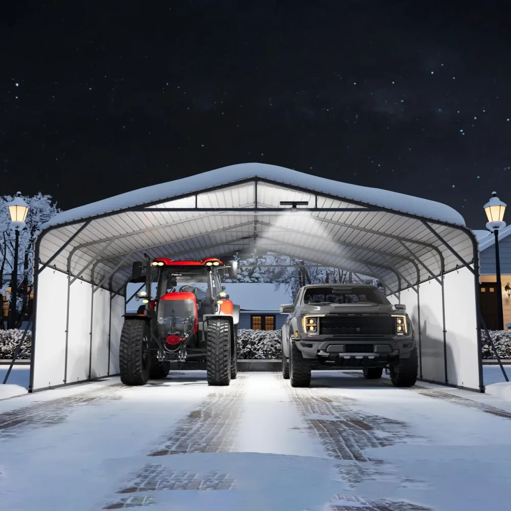 Metal Carport led portable