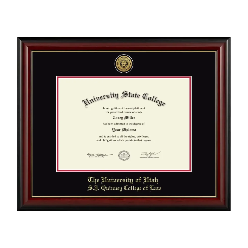 Diploma Frame black red 17w