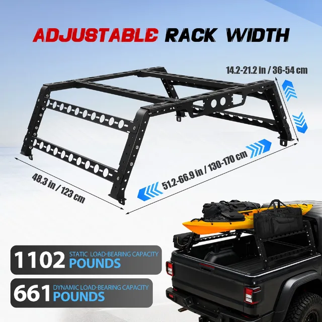 Truck Rack adjustable black 00cm