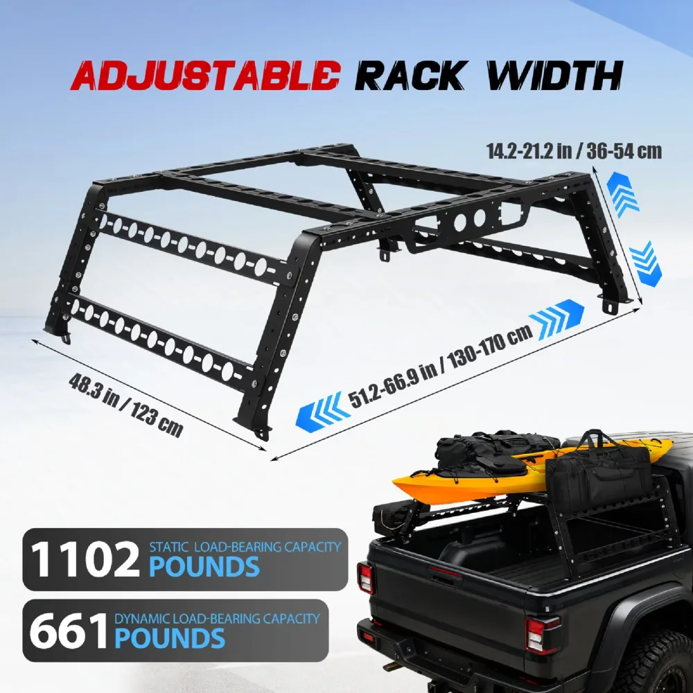 Truck Rack adjustable black 00cm