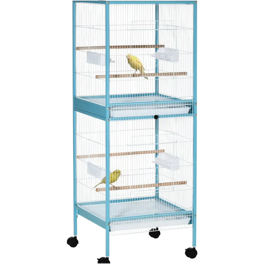 Bird Cage 55" 20.5" blue