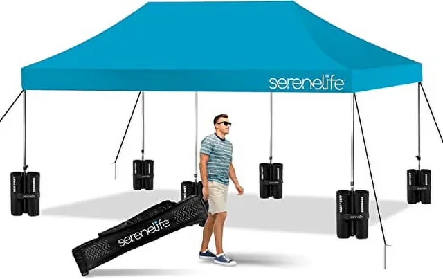 Shelter foldable blue 120"