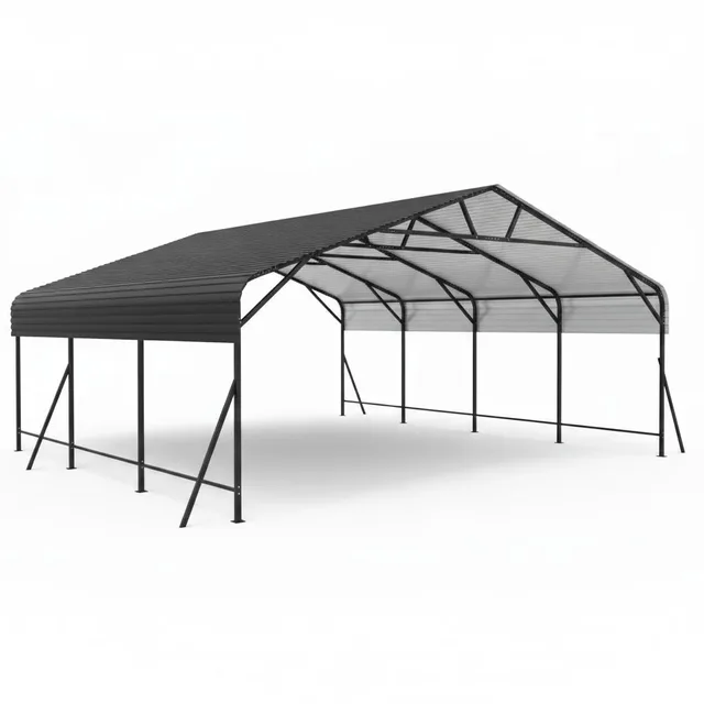 Metal Carport 9 ft black 3 lb