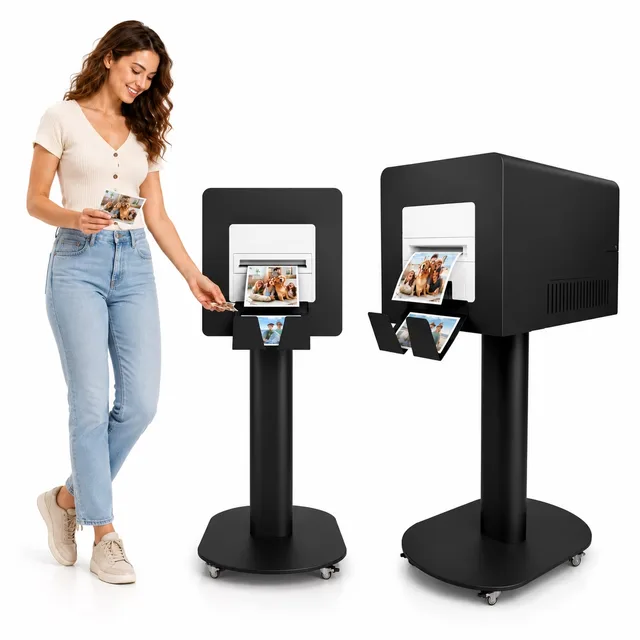 Printer Stand heavy-duty portable black