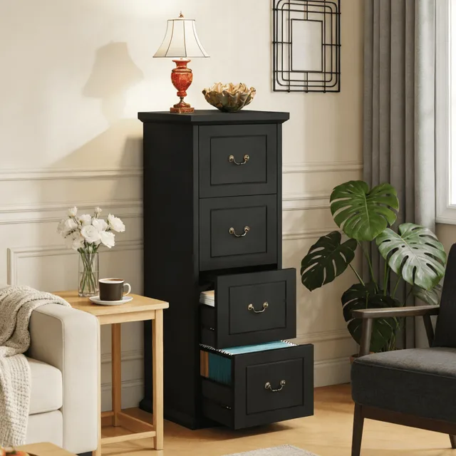 File Cabinet brown black 51.18 inches