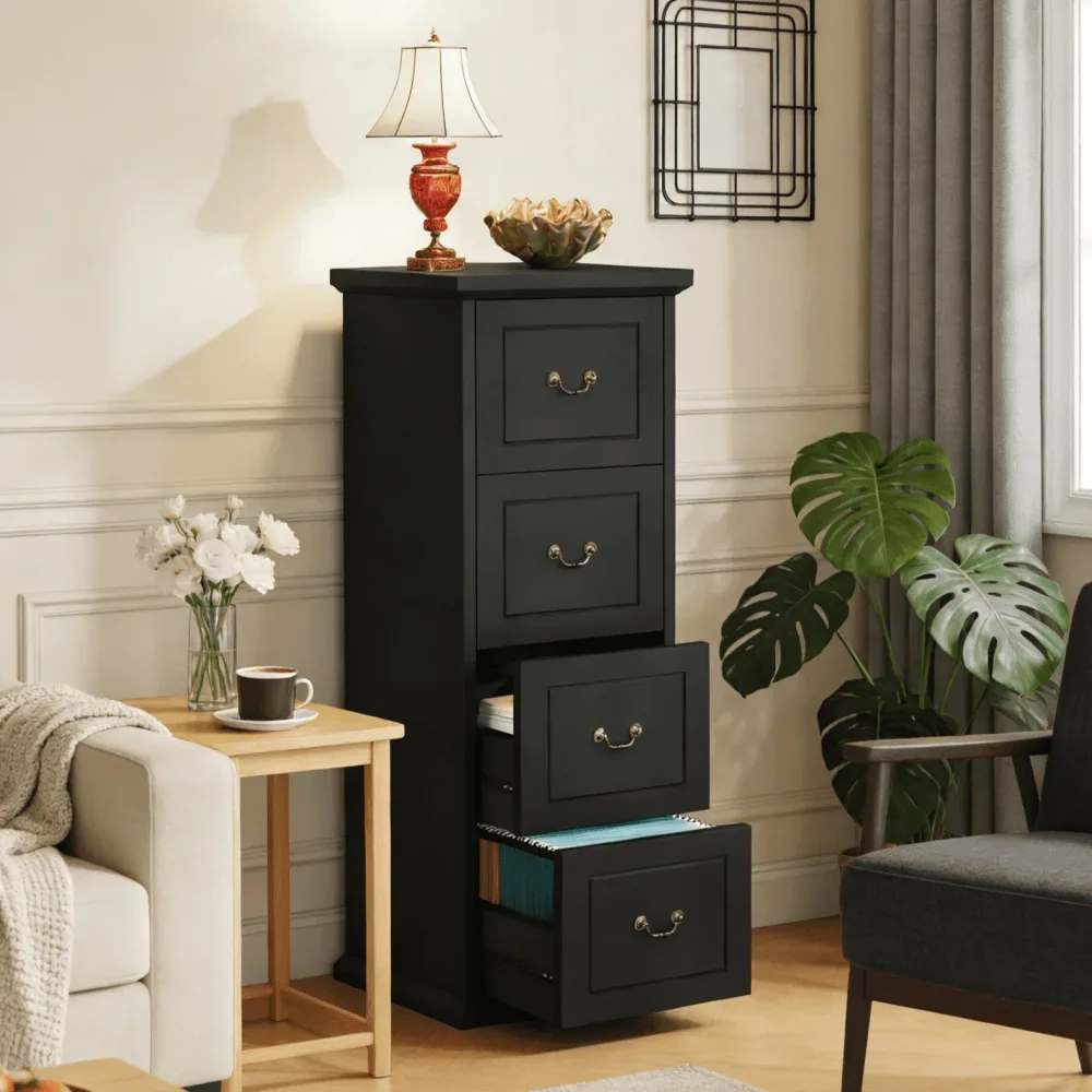 File Cabinet brown black 51.18 inches