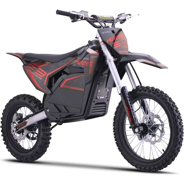Dirt Bike 72v 5000w red