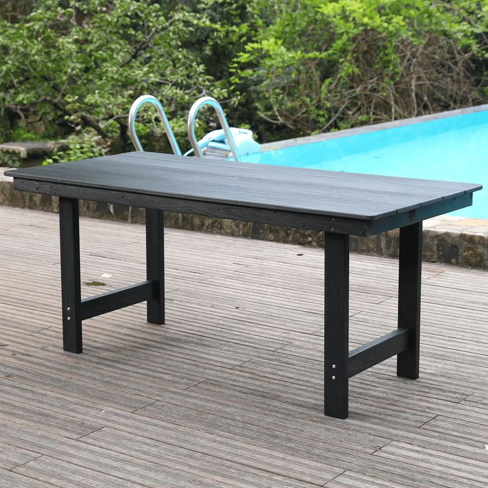 Patio Dining 66.9" 4-6 people black
