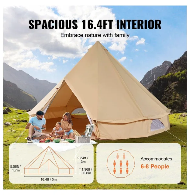 Canvas Bell 16.4ft 8 person 8 people