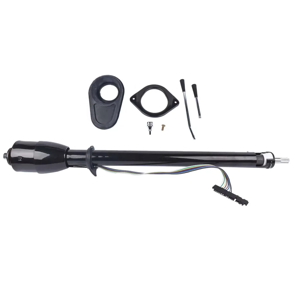 Steering Column 35" black 4"