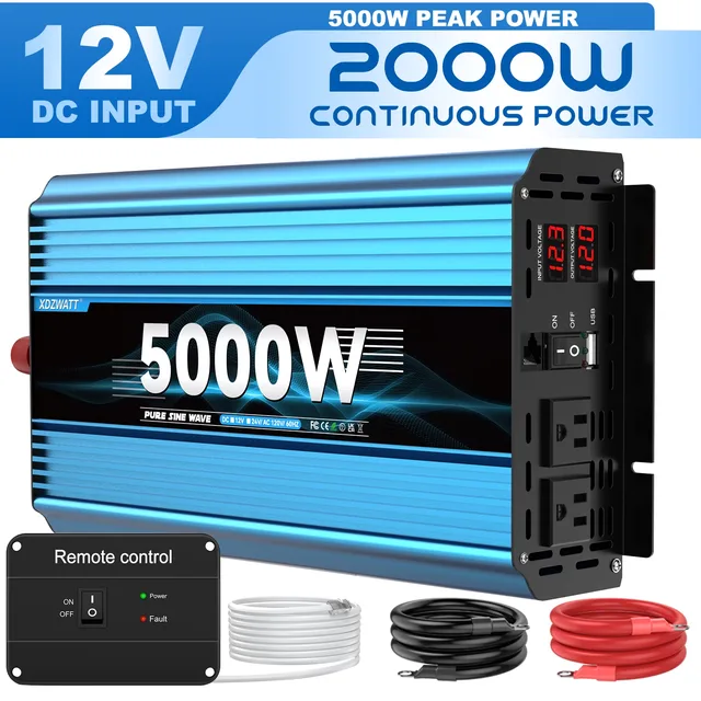Power Inverter 5000 watt 12v 110v