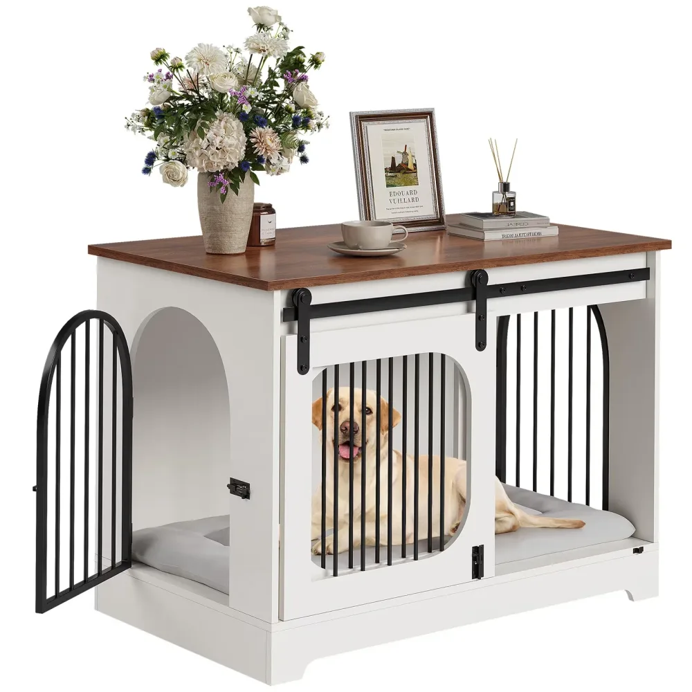 Dog Crate 70 lbs heavy-duty white