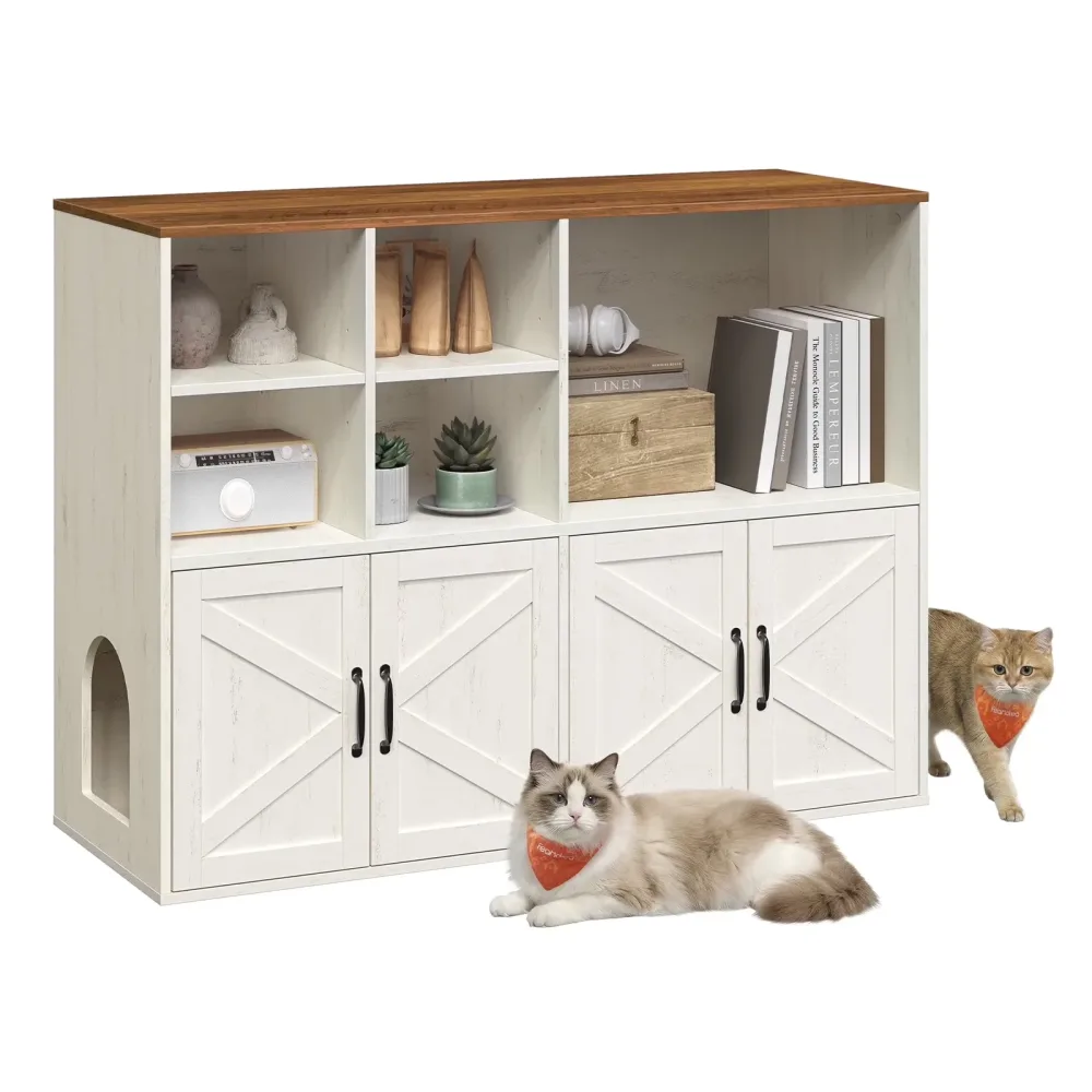 Litter Box brown white 47.2"