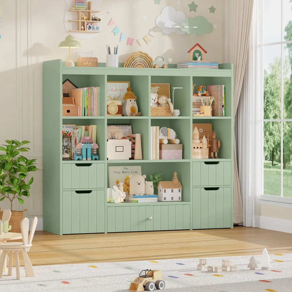 Toy Storage white green 48"
