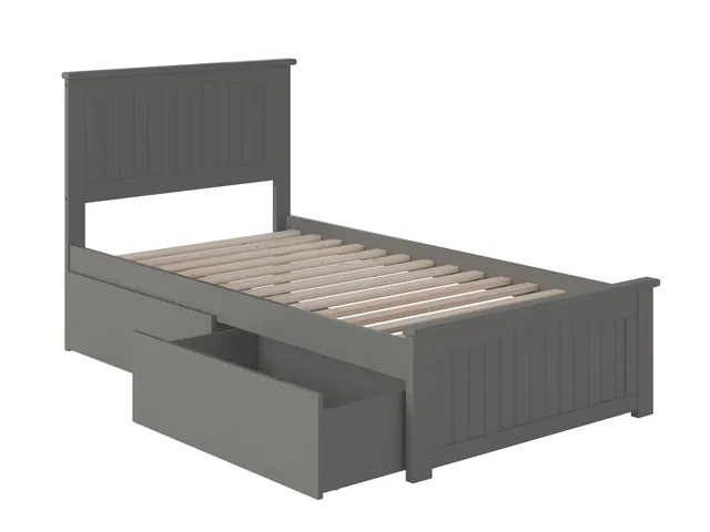 Platform Bed grey 164 lb