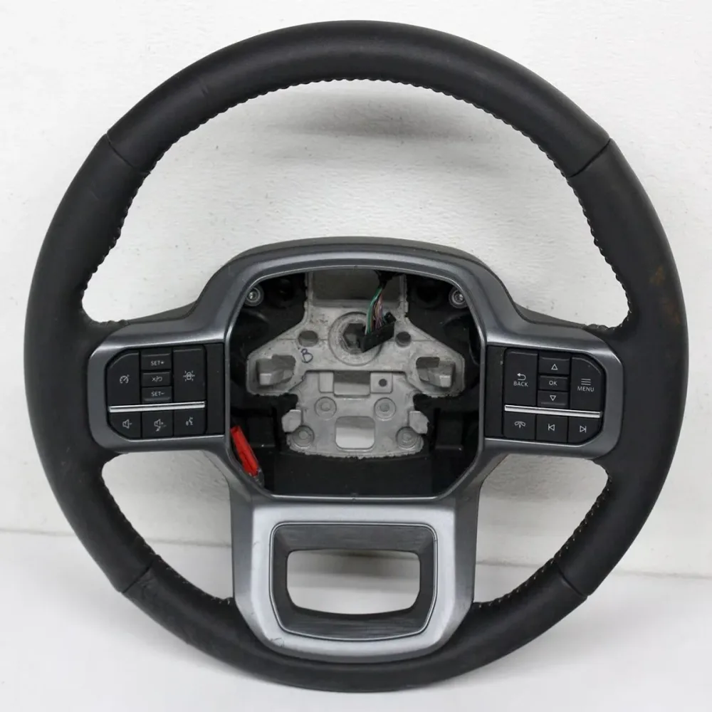 Leather Steering black