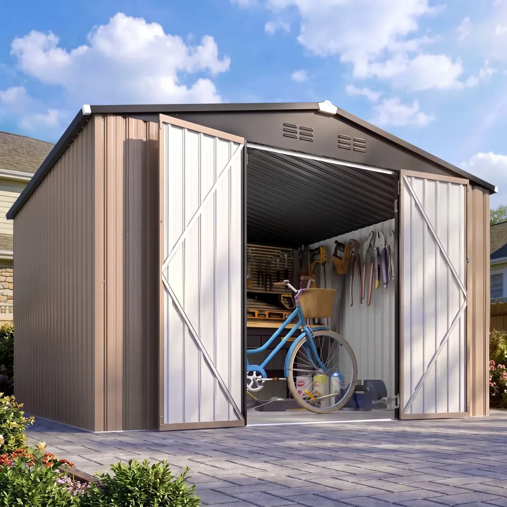 Storage Shed 10' 8' brown