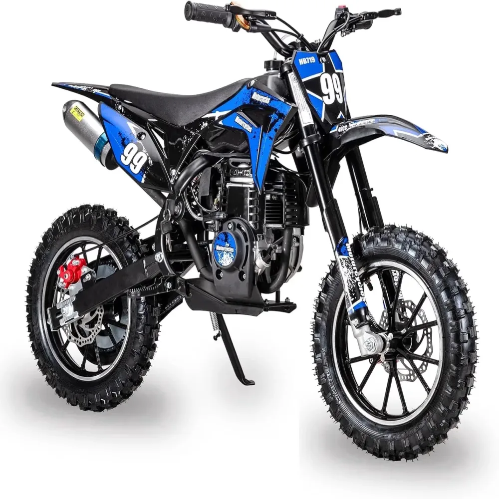 Off-road Motorcycle blue 57 in