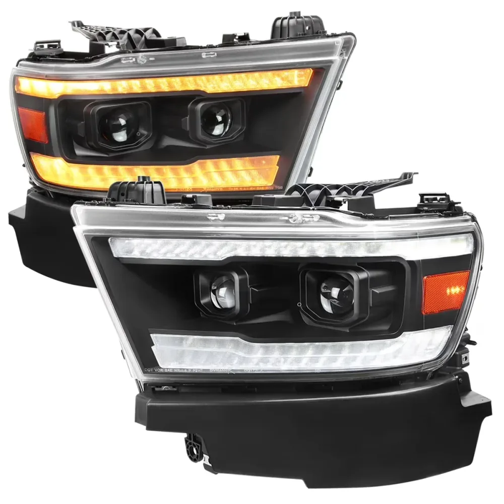 Projector Headlights led black 1 pair