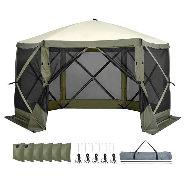 Canopy Tent green 8 people 36.1 lbs