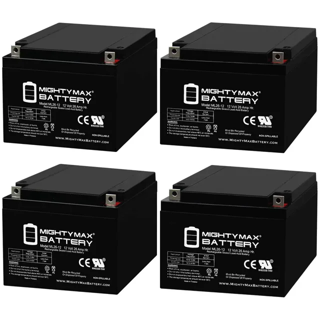 Battery 12v 4 pack 12 volt